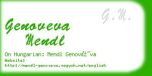 genoveva mendl business card